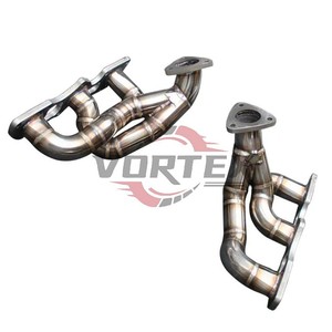 Vortex SS304 Performance Exhaust Headers fits Porsche 911 991.2 Turbo S 3.8T Racing Manifolds Catback Muffler System <b>Kit</b> - Product Image 4