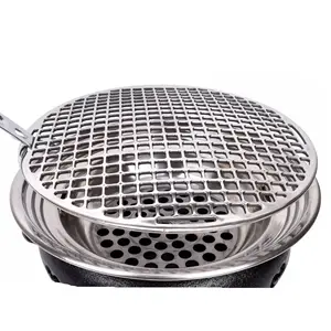 stainless steel barbecue mesh for roast hot selling korean barbecue charcoal grills plate