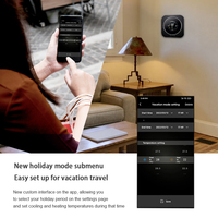 Thermostat wifi intelligent avec régulateur de température numérique 24V pour pompe à chaleur