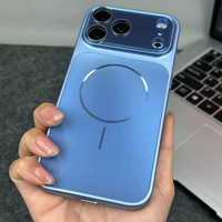 Coque de téléphone compatible avec iPhone 18 Pro Max, avec grande fenêtre, finition AG Flow Light Frosted, fixation magnétique, pour iPhone 17 Pro et nouveau iPhone 16, protection intégrale