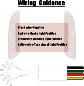 Luces Traseras LED Rojas para Toyota Corolla Cross 2020 <span class=keywords><strong>2021</strong></span> 2022, Luces de Freno, Niebla y Señal de Giro Secuencial, 3 en 1, Reflectores de Parachoques - Product Image 6