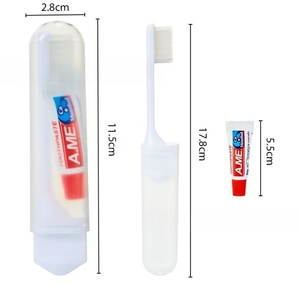 Brosse à dents de voyage avec <span class=keywords><strong>dentifrice</strong></span>, brosse à dents et <span class=keywords><strong>dentifrice</strong></span> pliables pour hôtels, <span class=keywords><strong>mini</strong></span> brosse à dents et <span class=keywords><strong>dentifrice</strong></span> avec boîte - Product Image 5