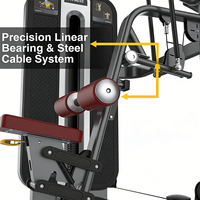Machine Commerciale Intégrée de Musculation Dorsale à Double Fonction en Acier au Carbone, à Bas Prix