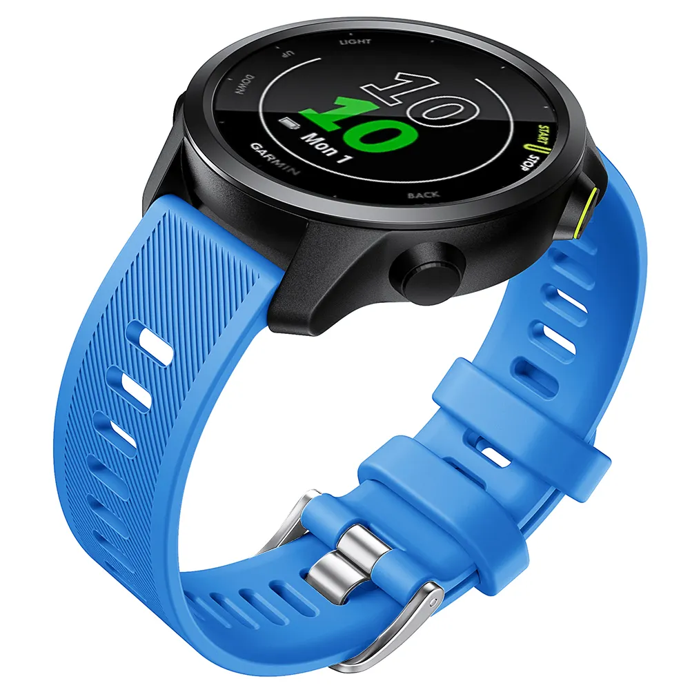 Watchband For Garmin Forerunner 55 158 Band 245 245M 645 Smartwatch WristBand 20mm Sports Silicone Strap Bracelet Accessories