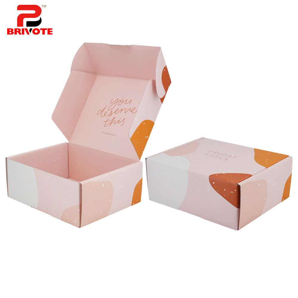 Ali Select Пользовательский логотип Amazon электронная коммерция Экологически чистая картонная коробка с электронной канавкой переработанная гофрированная почтовая коробка