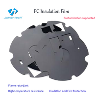 Película Aislante de PC Negra Ignífuga Johan, Acabado Mate, Autoadhesiva, para Protección de Componentes