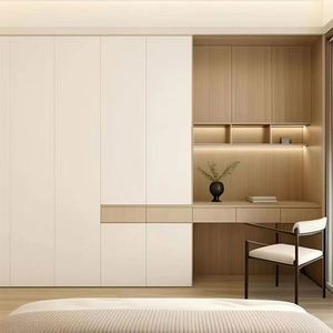 Armario de Pared de Madera Personalizado 2025 y Armario de Gran Capacidad para Hotel, Hogar, Apartamento, Oficina, Villa - Product Image 4