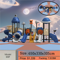Équipement de terrain de jeu extérieur au design moderne, toboggan en plastique, salle de sport modulaire et maison de jeu, jeux amusants pour enfants, jeux d'exercice