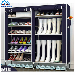 De metal <span class=keywords><strong>industrial</strong></span> de acero inoxidable fácil de ensamblar zapatos diseños de aluminio zapato rack - Product Image 4