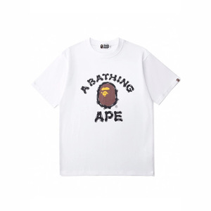 T-shirt à manches courtes <span class=keywords><strong>BAPE</strong></span> tête d'éléphant requin 260g, modèle lourd, tendance, pour le commerce de gros et l'exportation 1 - Product Image 4