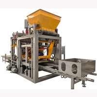 Machine à blocs de mur de soutènement QT12-15 avec moteur de pompe PLC, usine de fabrication automatique de briques en béton et ciment hydraulique haute pression