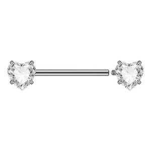 Joyería para Piercing de Pezón de Titanio F136 al por Mayor Clover, Anillo de Piercing para Seno de Titanio G23 con Zirconia Sexy y Baño de Oro - Product Image 5