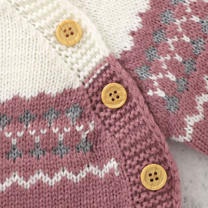 <strong>Baby</strong> Romper <strong>Winter</strong> Autumn Long Sleeve Newborn Boy Girl <strong>Clothes</strong> Infant Knitted Jumpsuit+ Hat Outfits Warm Kid Toddler Clothing - Product Image 6