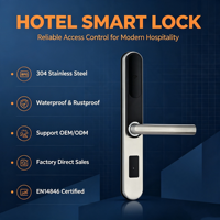 Cerradura Electrónica Inteligente de Acero Inoxidable con Tarjeta de Memoria, Sistema de Cerradura de Puerta con Tarjeta RFID para Hoteles