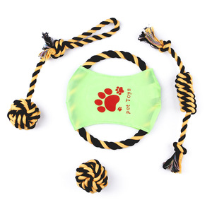 Lot de jouets à mâcher pour chiens en corde de coton durable Juice Pet – Assortiment pour soins dentaires et nettoyage des dents molaires – Plusieurs tailles – Anniversaire - Product Image 2