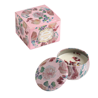 Bougie artistique en forme de tasse, cire mélangée florale, longue durée, romantique, aromatique, boîte cadeau, festival traditionnel, anniversaire, Saint-Valentin