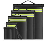 Kotak Faraday dengan Strip Reflektif untuk Laptop, Tablet, Ponsel, Kunci Mobil, Tas Faraday 5 Buah, Tas Faraday Anti EMP