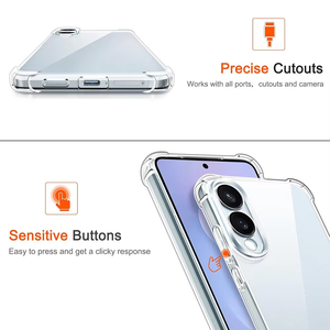 เคสโทรศัพท์ซิลิโคนกันกระแทกแบบใสสำหรับ Samsung <span class=keywords><strong>Galaxy</strong></span> <span class=keywords><strong>A54</strong></span> <span class=keywords><strong>5G</strong></span> ฝาครอบโทรศัพท์มือถือ TPU นิ่มแบบ A05s A14 A25 A24 A34 - Product Image 4