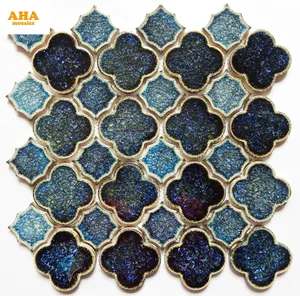 China Supplier Mixed Color Kitchen Backsplash Irregular Ceramic Tiles Mosaic For Wall Decoration