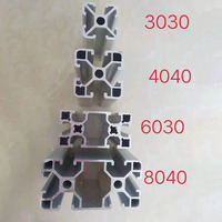 Profilé en aluminium à fente en T, fente en V, 1515, 2020, 4040, 4080, 8080, profilé de cadre en aluminium extrudé