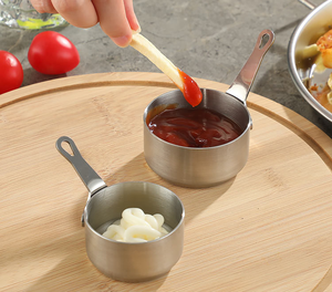 Tazón para Salsas de Acero Inoxidable, Recipiente para Vinagre, Mini Salsera, Tazones Pequeños para Salsas - Product Image 1