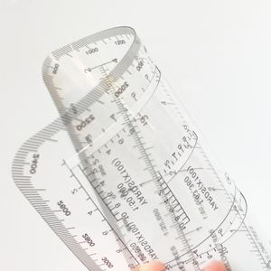 Règle et rapporteur <span class=keywords><strong>de</strong></span> coordonnées carrés transparents en plastique UTM/MGRS <span class=keywords><strong>de</strong></span> 10 cm avec différentes échelles pour la lecture <span class=keywords><strong>de</strong></span> cartes et la navigation en extérieur - Product Image 5