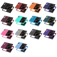 Casing Magnetik iPhone Duo Defender, Casing Ponsel Samsung Fold 8 Heavy Duty Rugged Anti Benturan, Penutup Dua Lapis dengan Klip