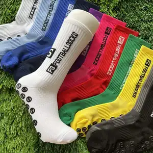 Chaussettes de compression antidérapantes pour hommes Chaussettes de sport unisexes personnalisées pour le football, chaussettes antidérapantes