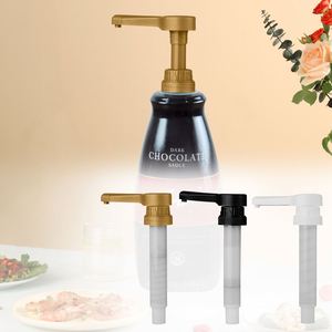 SY High Quality Big Dosage 15cc 30cc 1600ml PET Plastic Transparent <b>Bottle</b> with 38/410 Syrup Sauce <b>Pump</b> <b>Dispenser</b> for Coffee Bar - Product Image 1