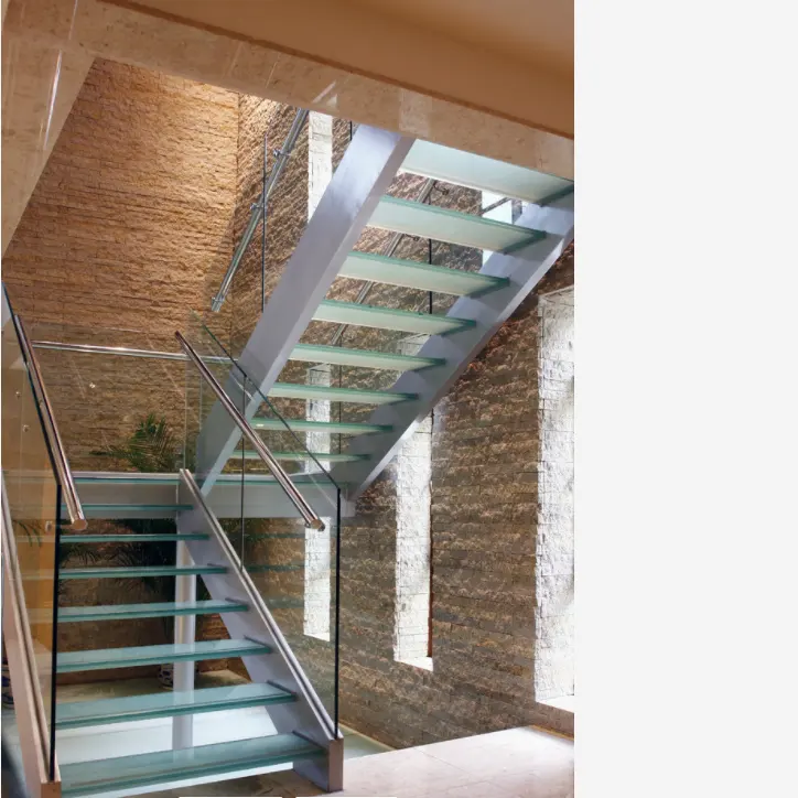 Made in China aluminum U channel glass railing for staircase