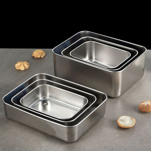 Küche & Outdoor Camping Edelstahl & Kunststoff deckel Lebensmittel lager behälter Brot dosen für die Kühlung - Product Image 2