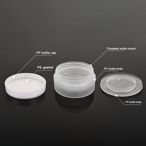 100g cream bottle PP frosted double layer plastic wide mouth jar cosmetic can packaging material
