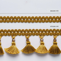 Accessoires de maison de haute qualité 100% rayonne matériel décoration de mariage rideau dentelle gland frange