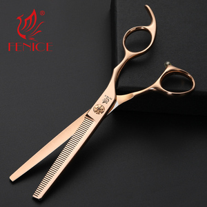 <span class=keywords><strong>Rose</strong></span> gold 6,5 "7 INCH dog Kitty thinning scissors Kit's cleanliness Pet hairdresser scissors - Product Image 2