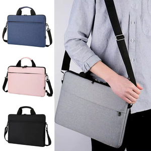Trolley Case Strap Design Notebook Cover Pouch Bolso de hombro Ultra Thin Travel Custom Inside Velvet Material Laptop Sleeve Bag - Product Image 1