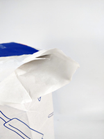 Sac d'emballage en papier biodégradable pour farine de blé, debout, avec valve, 5 kg, 10 kg, 20 kg