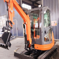 Mini-excavatrice à faible consommation de carburant, excavatrice durable pour le défrichement des terres agricoles