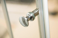 Porte coulissante en verre portable, support de voyeur, cadre en alliage d'aluminium pour utilisation hôtelière, design moderne, salle de douche, accessoires sexuels