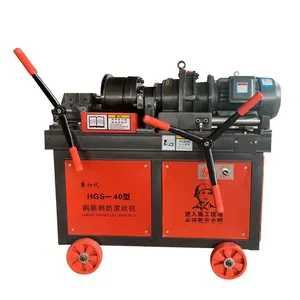 Máquina roscadora de barras de acero hidráulica Hgs50, máquina laminadora de roscas de barras de refuerzo eléctrica de 40mm a la venta