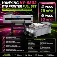 Imprimante DTF HANYING 680 mm, nouvelle machine d'impression textile automatique, tête Epson, 220 V, encre DTF pour applications de transfert thermique sur film.