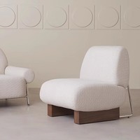 Canapé en bois massif vintage français, style Bauhaus vintage pour petits appartements, salon et chambre à coucher