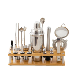 <span class=keywords><strong>Koriko</strong></span> ชุดเครื่องปั่นค็อกเทล750มล. หรูหราทันสมัยใช้ในบ้านมาร์ตินี่เครื่องปั่นทำจากไม้แก้วโลหะ - Product Image 1