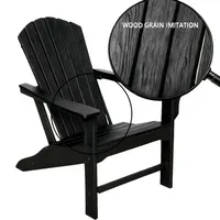 Ensemble de chaises de jardin légères et durables pour terrasse, balcon et zone de piscine, avec table d'appoint, chaises Adirondack pour l'extérieur