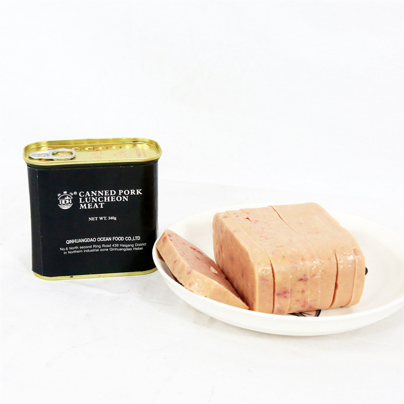 Консервированное блюдо, свиной обед, мясо в консервах