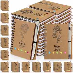 Cuaderno Espiral Vintage de Papel Kraft Grueso, Mini Diario, Cuaderno Simple, Personalizable para Regalo - Product Image 2