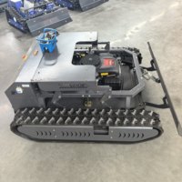 Tondeuse robotisée intelligente pour pentes raides, moteur industriel 2 temps/4 temps, télécommandée DIY pour tondeuse de jardin sur chenilles