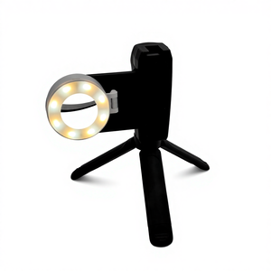 حامل هاتف محمول لمساعدة التصوير مع تحكم في التبديل وتصوير السيلفي، قابل للطي ومقاوم للماء ومحمول مع إمكانية ضبط درجة حرارة اللون ومغناطيسي - Product Image 2