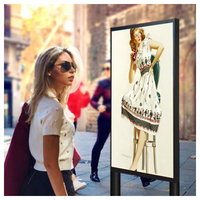 Pantallas LED de soporte de suelo Ip56 de 55 pulgadas para publicidad al aire libre, pantalla digital LCD completa, máquina de publicidad vertical