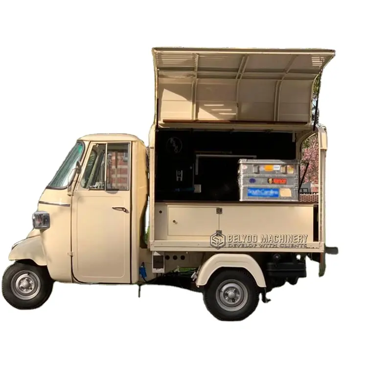 Outdoor Bar Cart Ape Food Truck Eis wagen zum Verkauf Elektro Dreirad 3 Räder Tuk Tuk Elektro Food Truck Custom ized