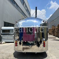 Vente chaude en plein air nourriture remorque restauration remorque Mobile cuisine Van multifonctionnel chariot alimentaire camion alimentaire café USA Kiosque